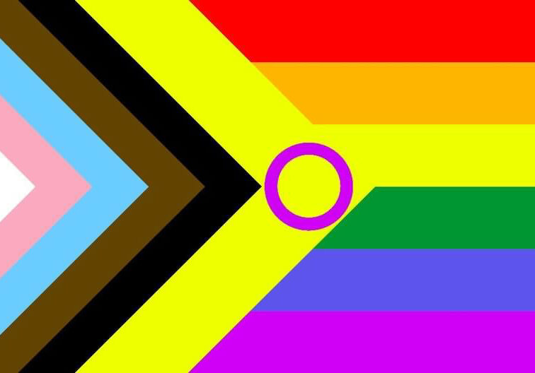 Progressive pride flag version by Transfabel