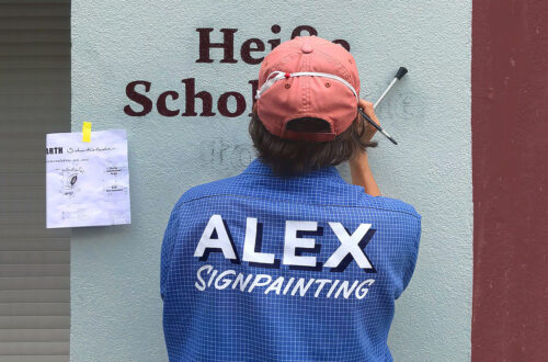 alex sign painting - berlin