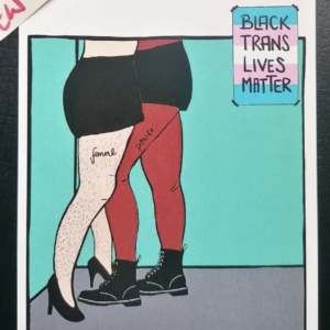 Postcards, stickers and more for queers and feminists